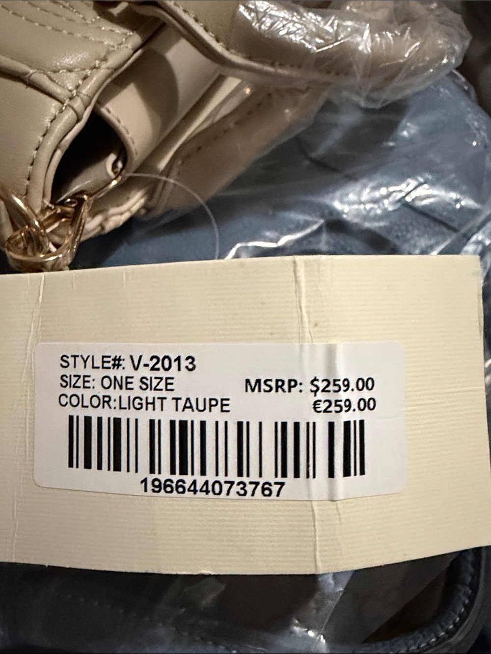 Valentino Quilted Top-Handle Mini Bag in Beige - Picture 2 of 2